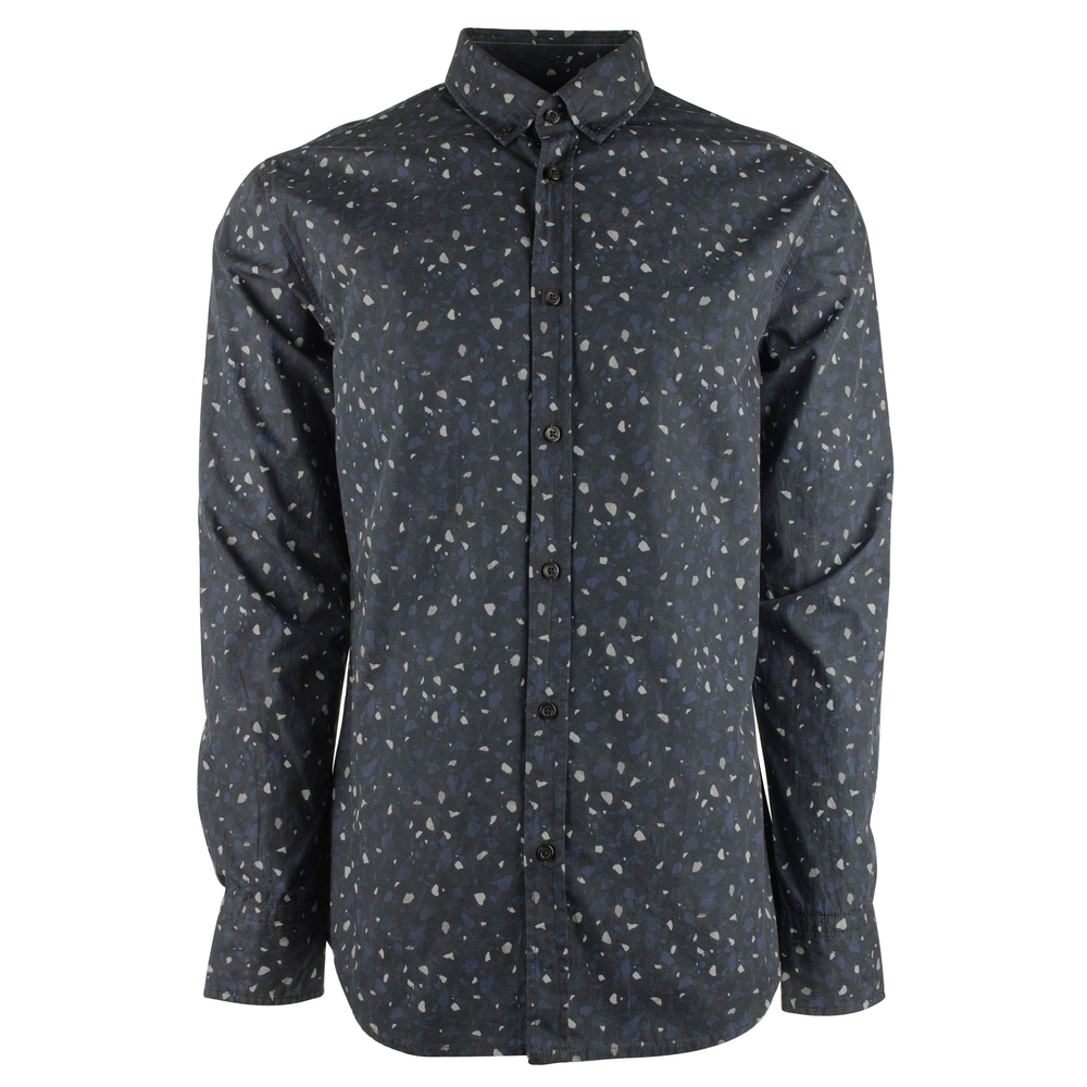Hugo Boss Men's Mabsoot Slim Fit Long Sleeve Shirt-BLK-Small